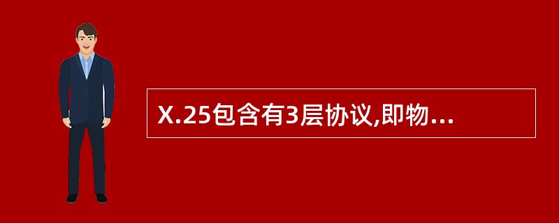 X.25包含有3层协议,即物理层,链路层和分组层,X.25所用的物理层标准是(