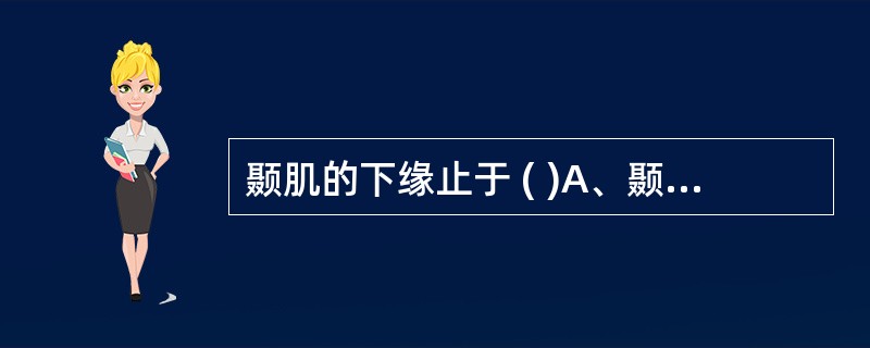 颞肌的下缘止于 ( )A、颞线B、乳突尖C、茎突D、颧突E、上述都不是