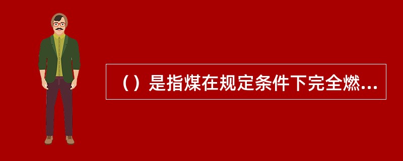 （）是指煤在规定条件下完全燃烧后剩下的固体残渣。