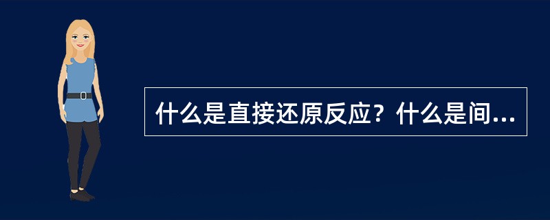 什么是直接还原反应？什么是间接还原反应？试比较两种还原反应的特点。