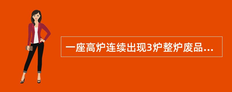 一座高炉连续出现3炉整炉废品为（）级质量事故。