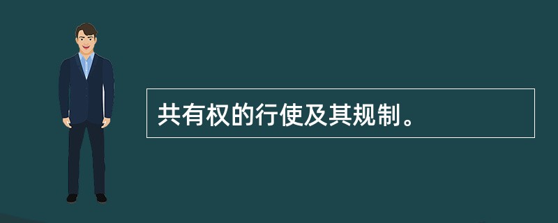 共有权的行使及其规制。