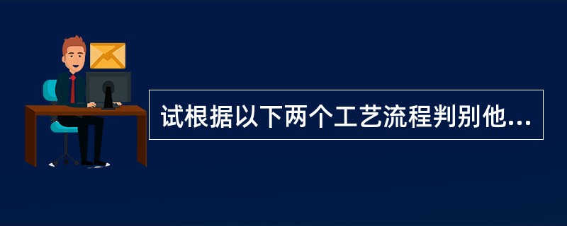 试根据以下两个工艺流程判别他们分别是何种染料的染色。