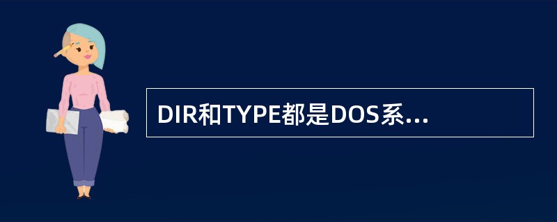 DIR和TYPE都是DOS系统的显示磁盘文件内容的命令。