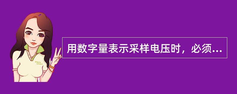 用数字量表示采样电压时，必须把它化成这个最小数量单位的整数倍，这个转化过程叫（）