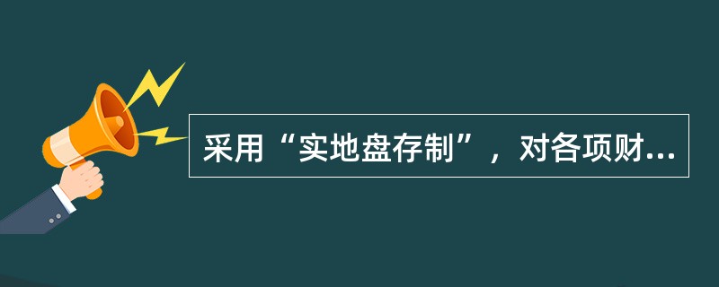 采用“实地盘存制”，对各项财产物资平时在账簿中()。