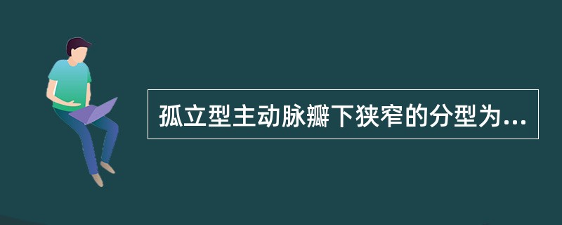 孤立型主动脉瓣下狭窄的分型为（）