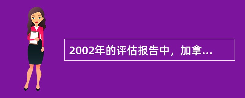 2002年的评估报告中，加拿大电子政务获得全球电子政务（）的最高评分。