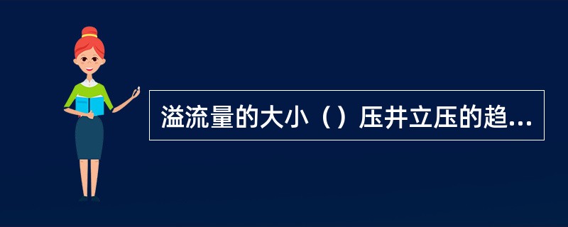 溢流量的大小（）压井立压的趋势和大小。