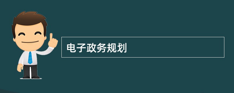 电子政务规划