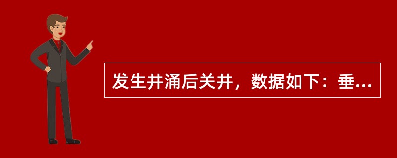 发生井涌后关井，数据如下：垂深 2800m钻井液密度 1.15g/cm3关井立压