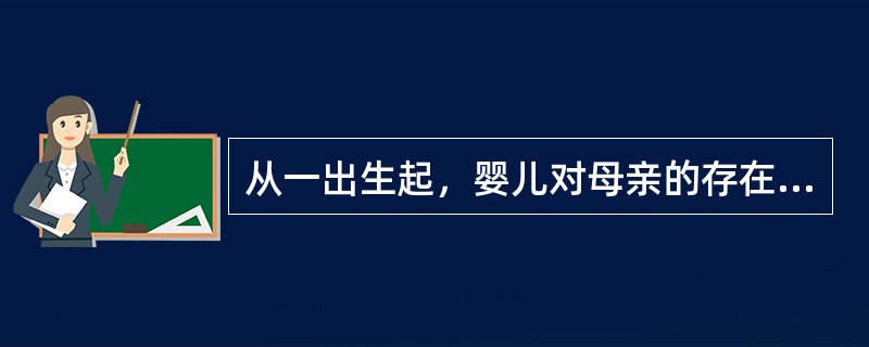 从一出生起，婴儿对母亲的存在就极为注意。