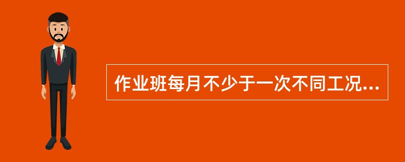 作业班每月不少于一次不同工况的防喷演习，其钻进作业和空井状态关井操作应在（）内控