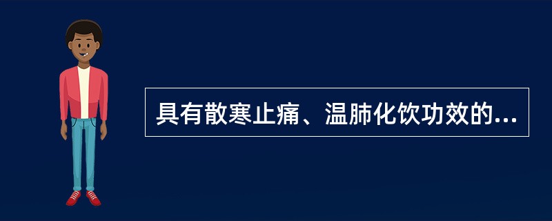 具有散寒止痛、温肺化饮功效的药物是（）