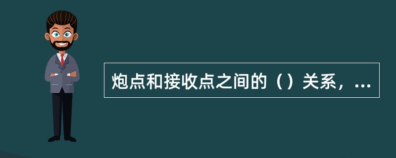 炮点和接收点之间的（）关系，被称为（）相互位置；