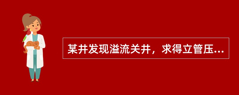 某井发现溢流关井，求得立管压力Pd=4MPa，该井深2750m，钻井液密度1.5