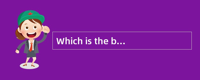 Which is the best possible title of the