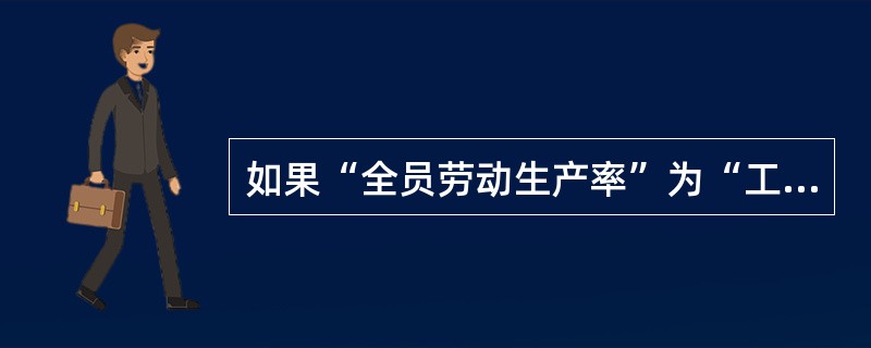 如果“全员劳动生产率”为“工业增加值£¯全部从业人员平均人数”,那么2004年的