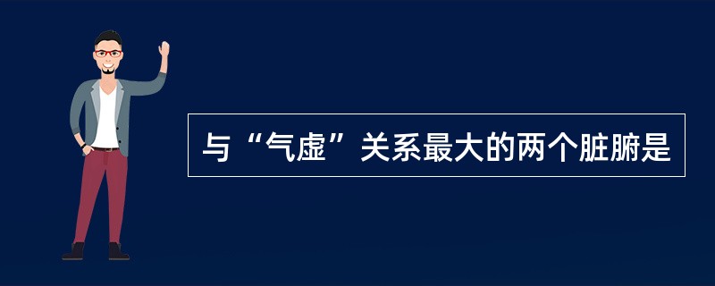 与“气虚”关系最大的两个脏腑是