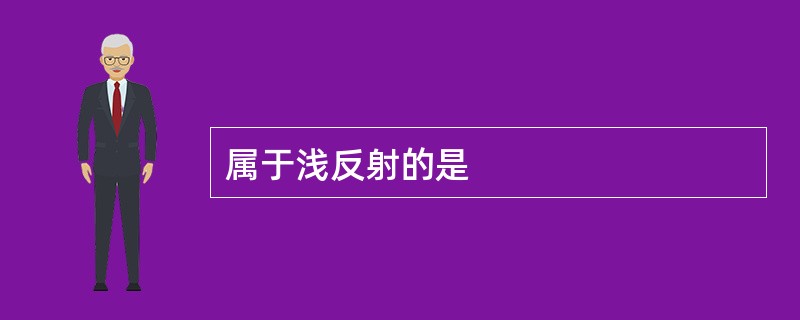 属于浅反射的是