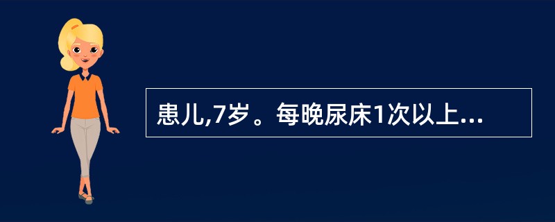 患儿,7岁。每晚尿床1次以上,小便清长,面色少华,肢冷畏寒,舌质淡,苔白滑,脉沉