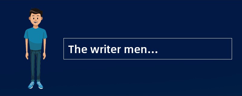 The writer mentions the fact that “none