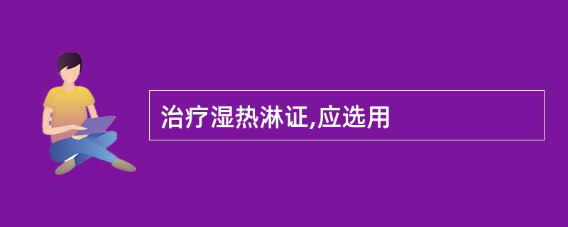 治疗湿热淋证,应选用