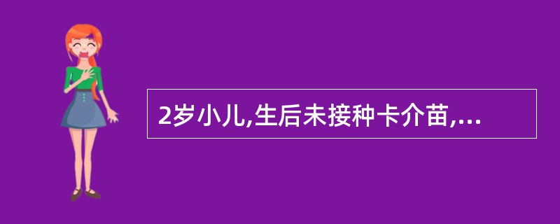 2岁小儿,生后未接种卡介苗,PPD试验硬结直径20mm,正确的诊断为 ( )