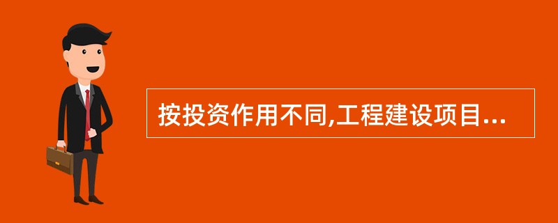 按投资作用不同,工程建设项目可分为生产性建设项目和非生产性建设项目两大类。下列项