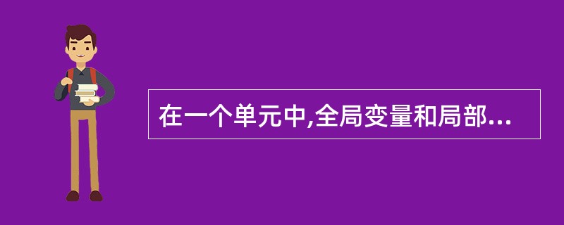 在一个单元中,全局变量和局部变量的含义是什么?说明在单元文件中如何定义这两种变量