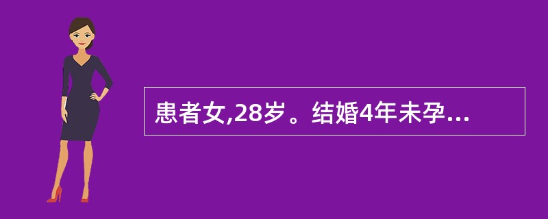 患者女,28岁。结婚4年未孕,女性激素测定LH£¯FSH>3。其不孕的因素为(