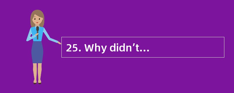 25. Why didn’t Michael go to the island