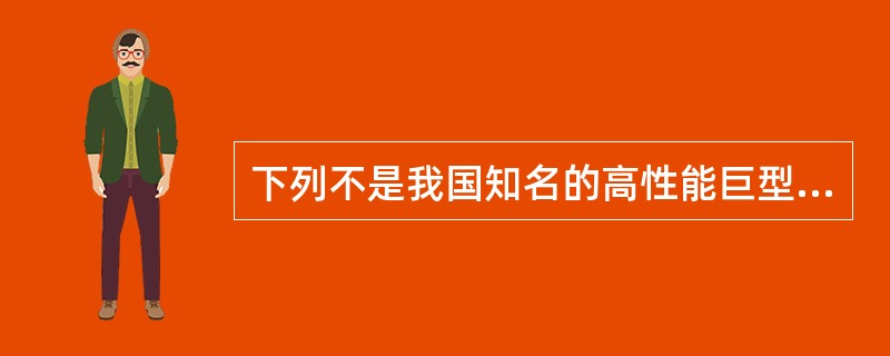 下列不是我国知名的高性能巨型计算机的是( )。