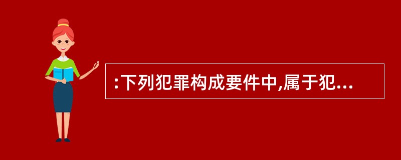 :下列犯罪构成要件中,属于犯罪构成必不可少的要件即必备要件是( )。