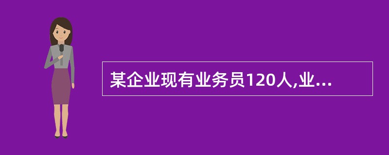 某企业现有业务员120人,业务主管10人,销售经理4人,销售总监1人,该企业人员