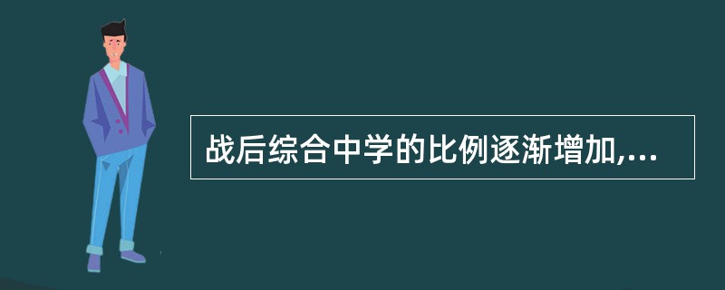 战后综合中学的比例逐渐增加,出现了普通教育( )、职业中学普通化的趋势。