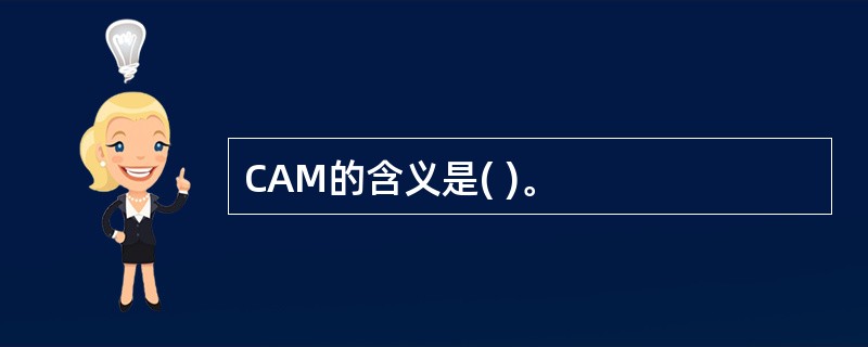 CAM的含义是( )。