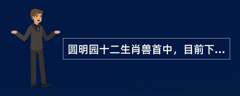 圆明园十二生肖兽首中，目前下落不明的不包括：（）。