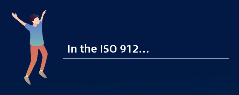 In the ISO 9126, there are six key soft