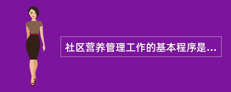 社区营养管理工作的基本程序是( )。