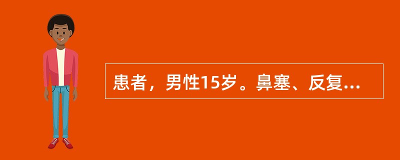 患者，男性15岁。鼻塞、反复严重鼻出血4个月。最可能的诊断为