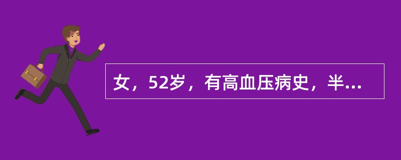 女，52岁，有高血压病史，半小时前突感头晕，剧烈头痛，CT检查如图，最可能的诊断为<img border="0" style="width: 290px; heig