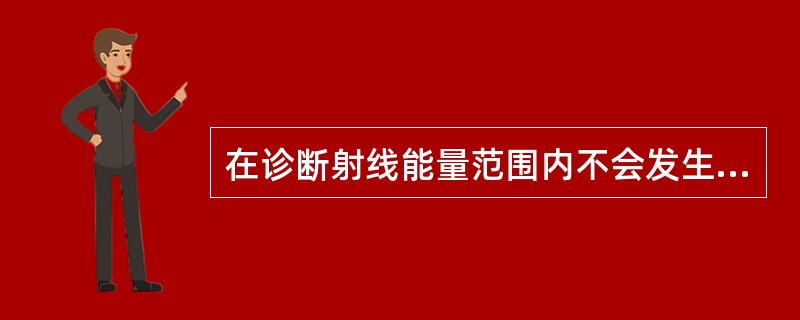 在诊断射线能量范围内不会发生的作用过程是