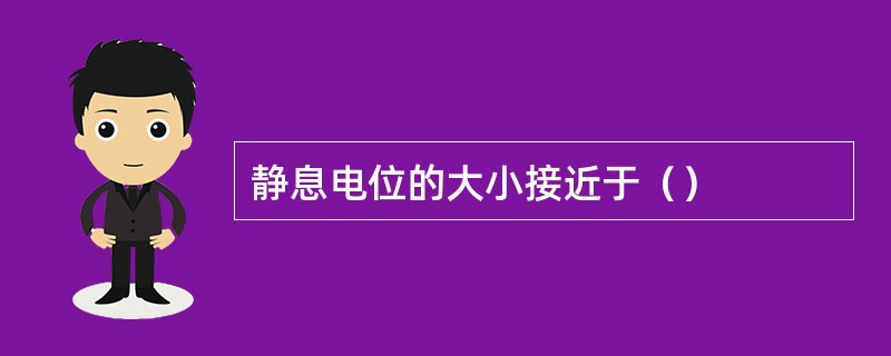 静息电位的大小接近于（）