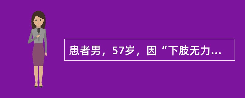 患者男，57岁，因“下肢无力伴尿潴留2d”来诊。发病前突发胸痛。查体：双下肢弛缓性瘫痪，T8以下浅感觉障碍。最可能的诊断是(提示患者高血压病史15年，血压控制不佳；吸烟史40年。)