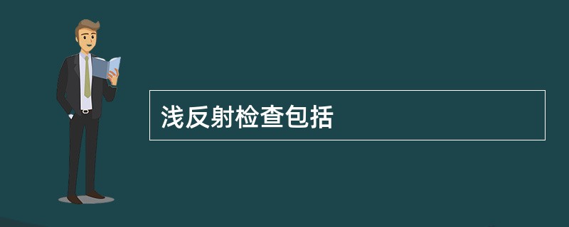 浅反射检查包括