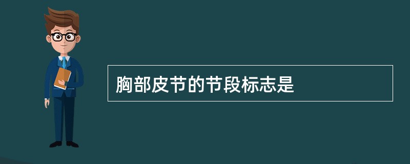 胸部皮节的节段标志是