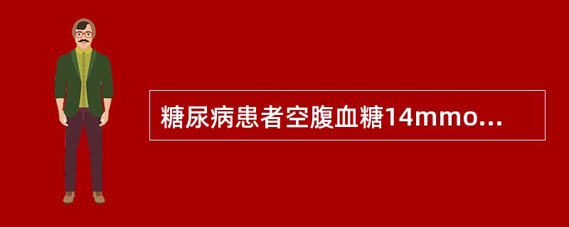 糖尿病患者空腹血糖14mmol／L，尿酮体（＋），尿蛋白（＋＋），最适合的治疗是