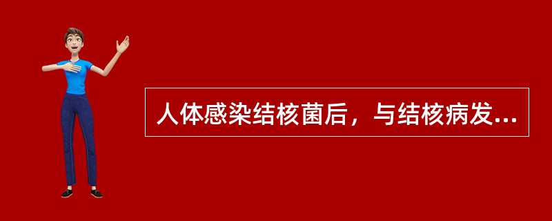 人体感染结核菌后，与结核病发生、发展及转归有关的因素是