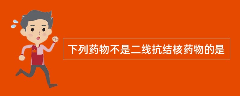 下列药物不是二线抗结核药物的是